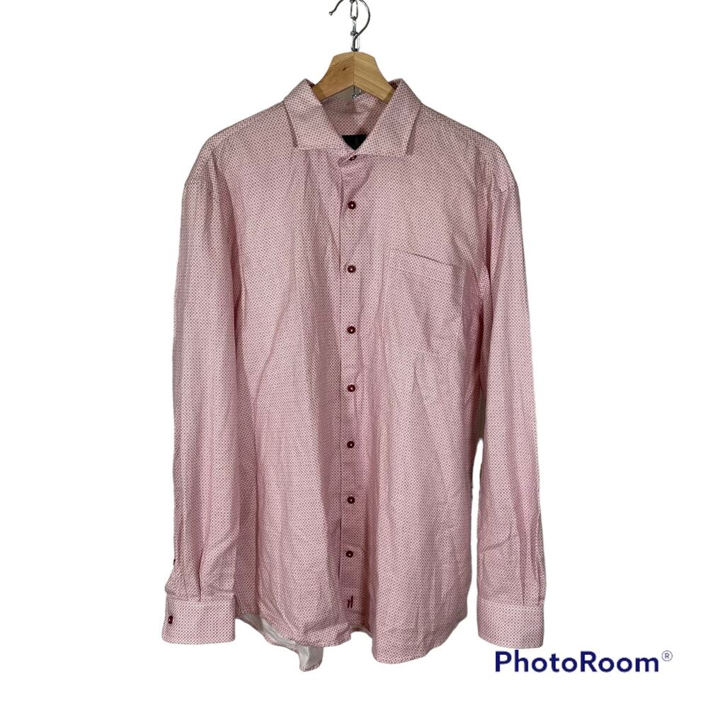 johnnie-O Pink Casual Button Down Shirt